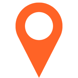 orange fixed position marker
